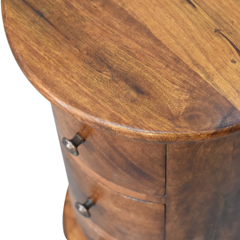 Baruc 32cm W Solid Wood Bedside Table