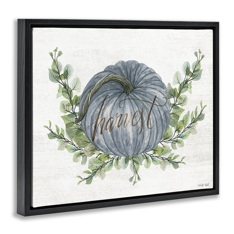 «Blue Harvest» par Cindy Jacobs, H 25 po x l 31 po, Cadre flottant noir de jais