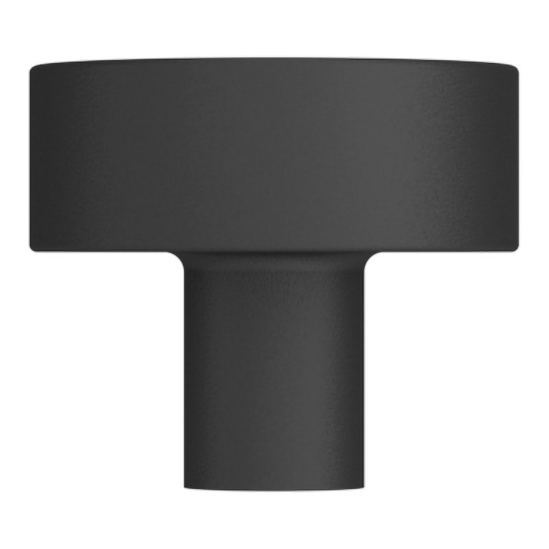 4404 Contemporary Knob, 1.25", Satin Black