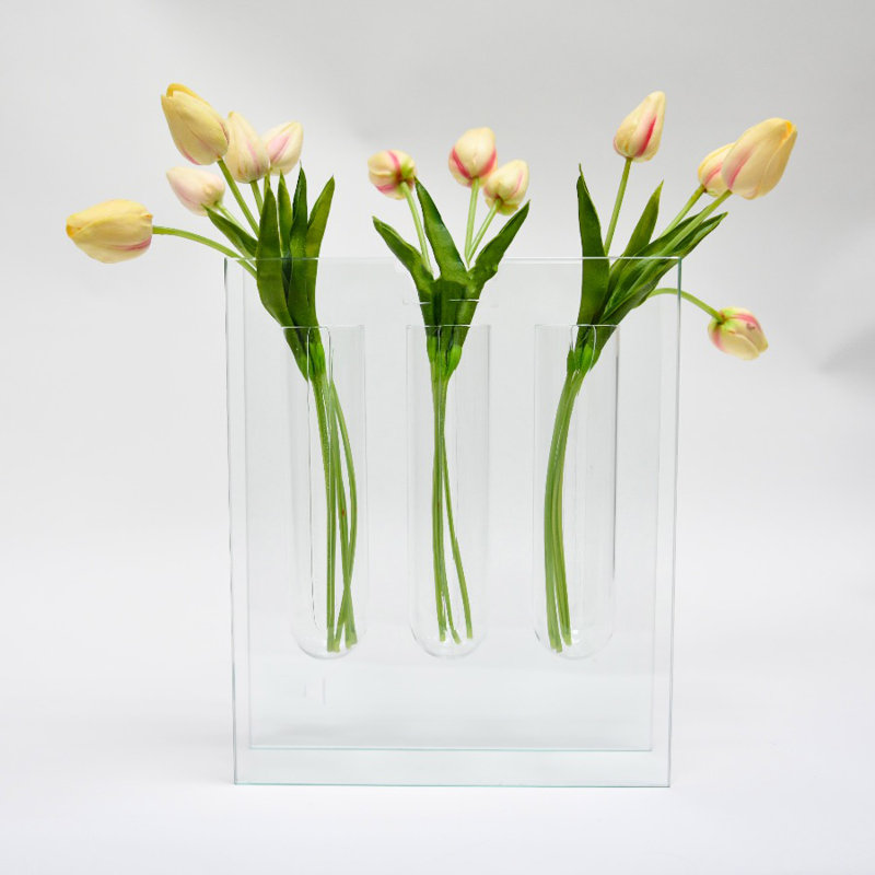 Vase de table en verre