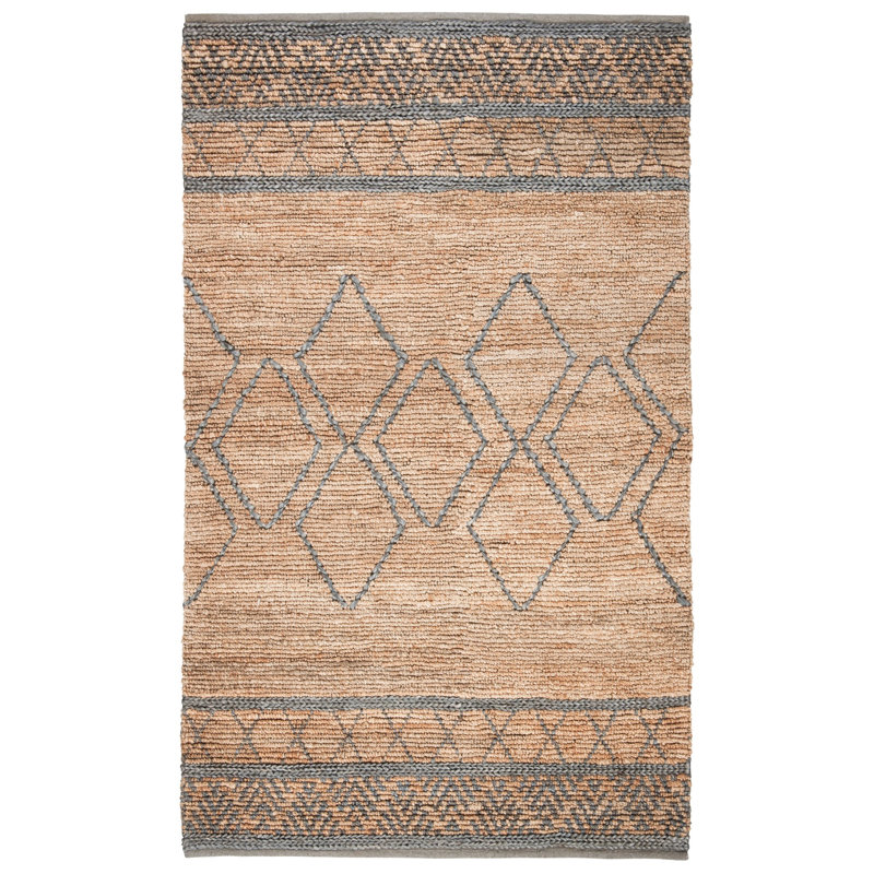 Craddock Hand Woven Jute Southwestern Area Rug, Rectangle 3' x 5'