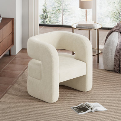 Chaise d'appoint rembourrée entièrement assemblée pour le salon Sinel