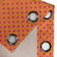 Rideau à œillets 2 panneaux orange et rose Dakota Fields, 50 po x 120 po, orange et rose-106350651