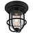 Dark Bronze 1 - Bulb Outdoor Flush Mount