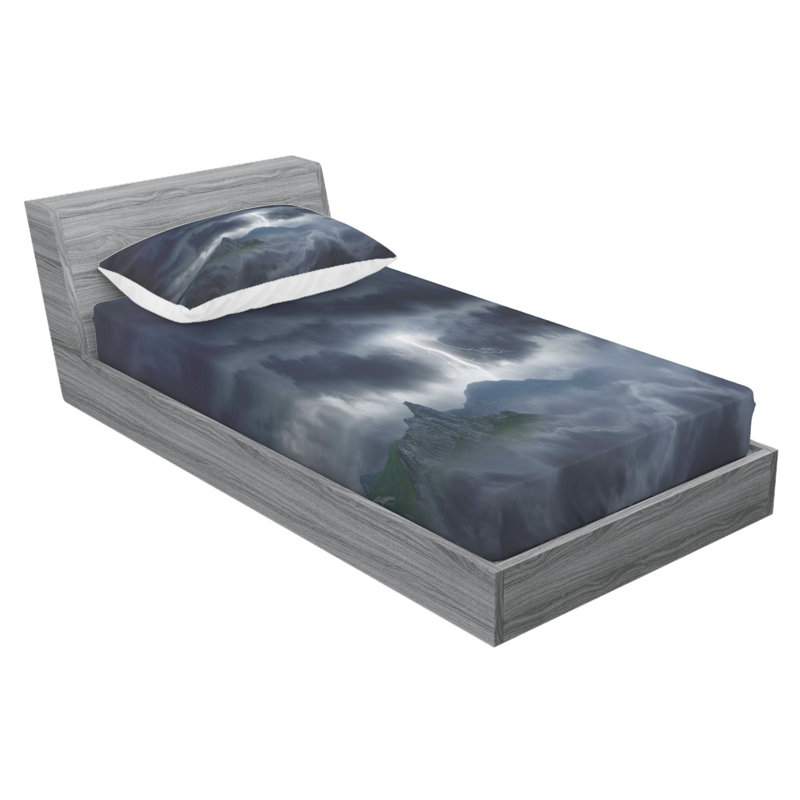 Microfiber Sheet Set, Twin Sheet Set with Fitted Sheet