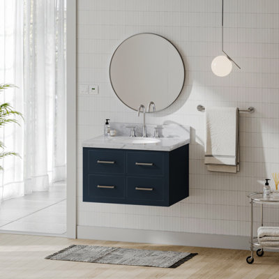 Ensemble de meuble-lavabo mural simple 31 po Macmullin
