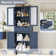 Hunsberger 23.6'' W x 67'' H x 11.8'' D Linen Cabinet with 2 Drawers