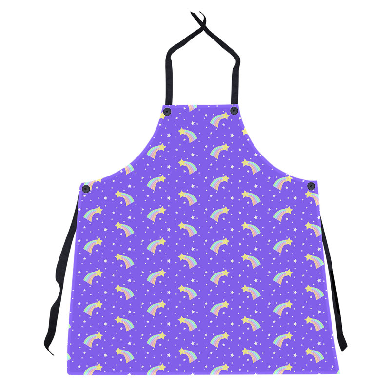 Tablier de motif à étoiles à tir, Mauve