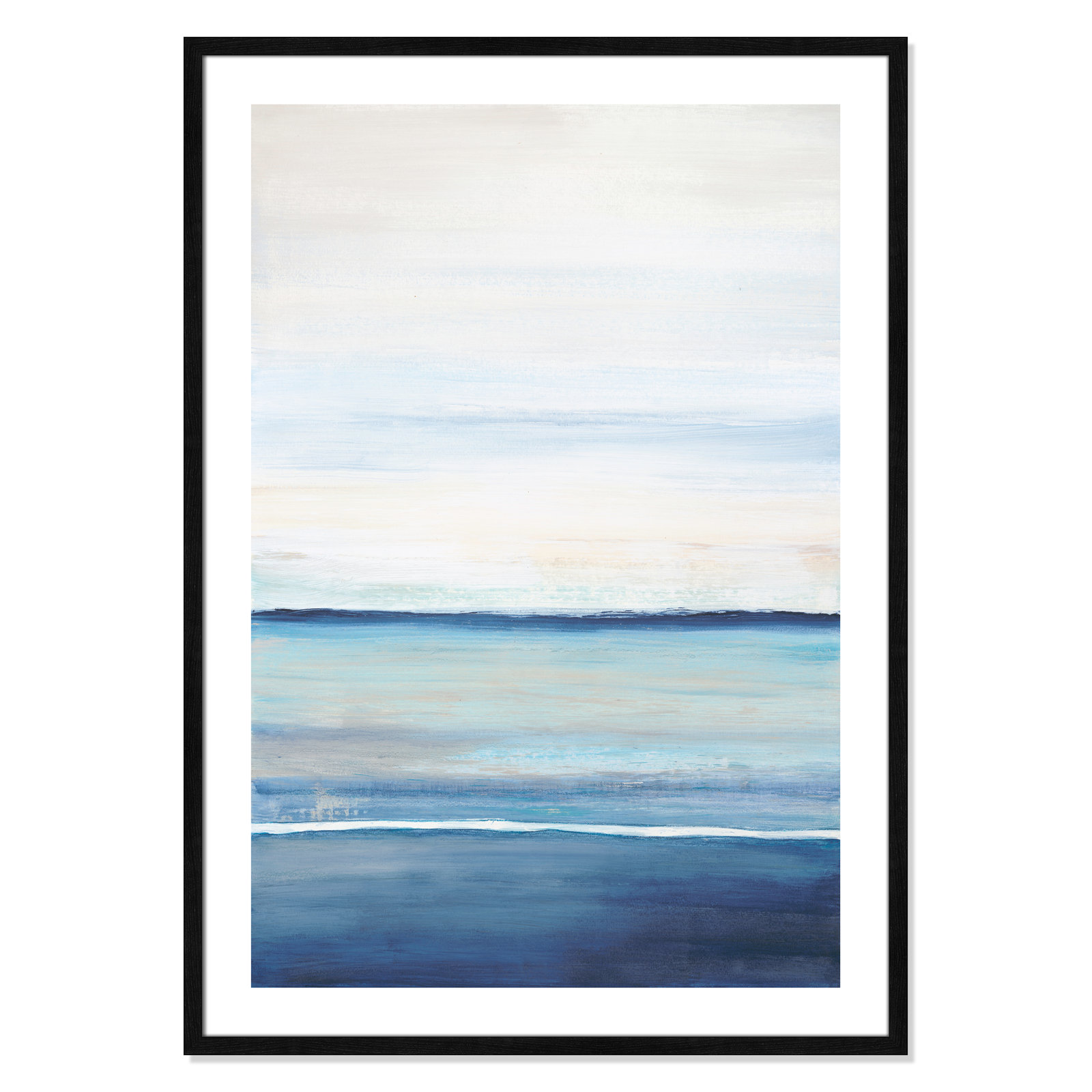 Emmit "Distant Whispers" Print by Filippo Ioco, Black Wood Framed Paper, 41.5" H x 29.5" W x 0.75" D