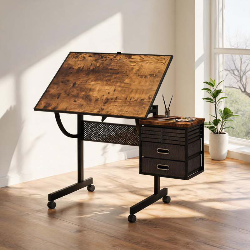 Metal tabletop for 1500 piece adult puzzle,equipped with four holding trays two storage boxes four black rollers