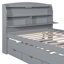 Lit plateforme en bois avec lit gigogne et tête de lit à DEL avec tiroirs-1206337862-1206337860