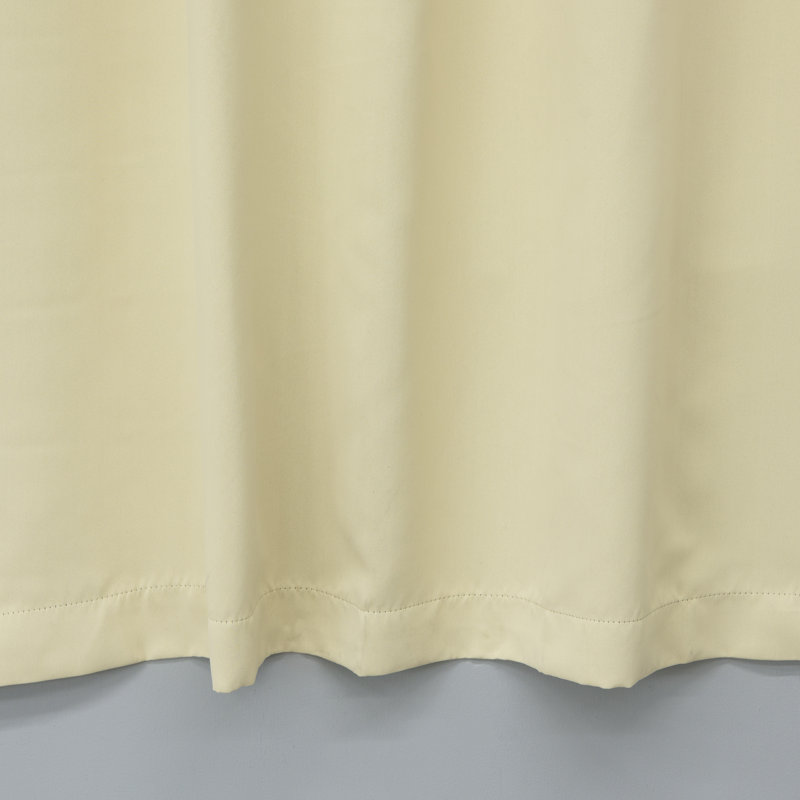 Rebeca Blackout Curtain Pair, 40" W x 84" L, Beige