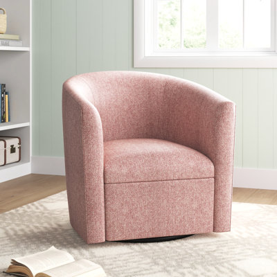 Zaria Upholstered Swivel Barrel Chair