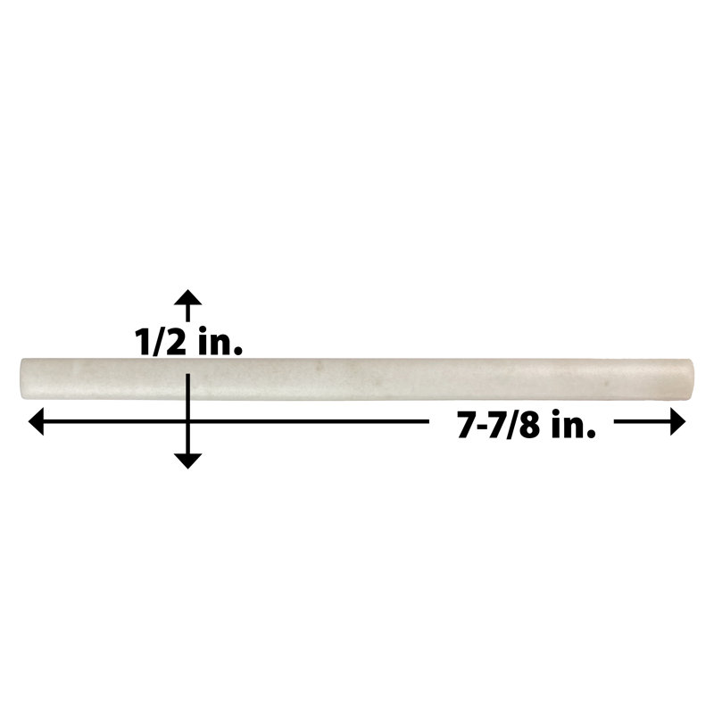 Demi-bulleur Coco 1/2 po X 7-7 / 8 po Garniture murale en céramique, Toile mate beige