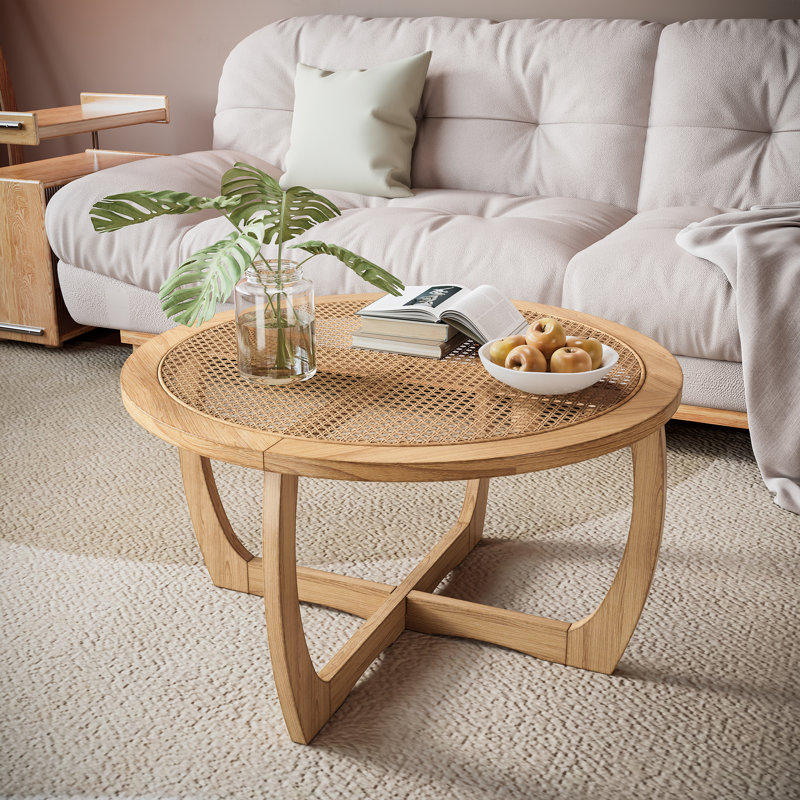 Nahunta Round Rattan Coffee Table