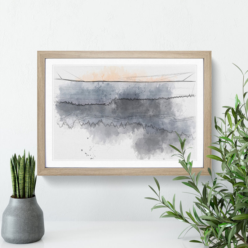 Forest in Bandon Oregon - Picture Frame Graphic Art Print, Oak Framed, 45cm H x 63cm W x 2cm D