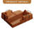 Convertible Sleeper Sofa Bed, Foldable Corduroy Futon With Fixed Frame & Pillow, 3-Seater Sofa Bed For Living Room, Bedroom Or Studio-1826539813