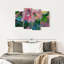 Ensemble de 4 pivoines abstraites sur toile-92828291