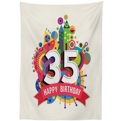 35th Birthday Tablecloth