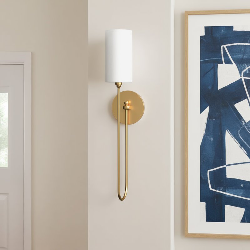 Clarissa Wall Sconce, Aged Brass
