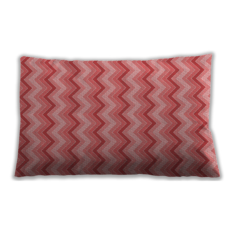 Patterned 426 Throw Pillow, Synthetic, Red