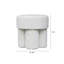 Chenille Round Dressing Table Stool for Bedroom Furniture, Living Room Accent Stool, Foot Stool-1680604786