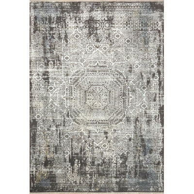 Tapis gris Jazlyn
