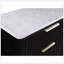 Esthétique moderne avec finition noire et amplement d'espace de rangement Six tiroirs 1 pièce Commode en pierre reconstituée avec quincaillerie entièrement en laiton-346336199