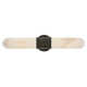 2 Light Alabaster Dimmable LED Bath Bar
