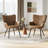 Modren Upholstered Dining Side Chair with Metal Legs-1772904331