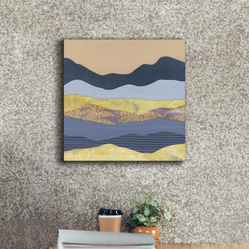  «Mountain Series 107» par Lorelle Rau, art mural sur toile, 18 po x 18 po