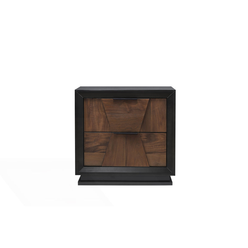 Table de chevet 2 tiroirs de style traditionnel