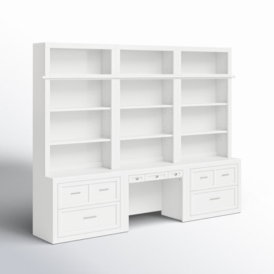 Drake 6 Piece Workspace Storage Library Wall