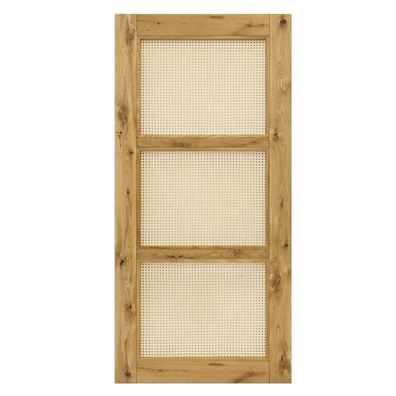 Aloizas Oak with Rattan Barn Door, Natural Oil