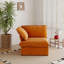 Chaise rembourrée en velours de lin Fairford-678423605