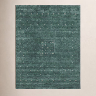 Simi Hand-Woven Geometric Cotton Wool Rug