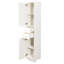 70.87" H Tall Bathroom Storage Cabinet With 2 Doors And 2 Drawer, Narrow Storage Unit, Adjustable Shelves, Floor Cabinet For Bathroom, Living Room, Entryway, Kitchen, White