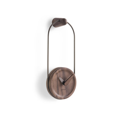 Micro Nomon Solid Wood Analog Clock