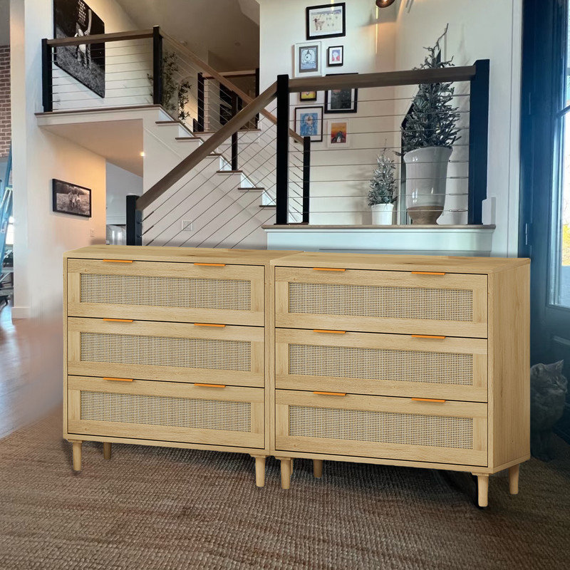 Armoire d'appoint 3 tiroirs Accent, Chêne