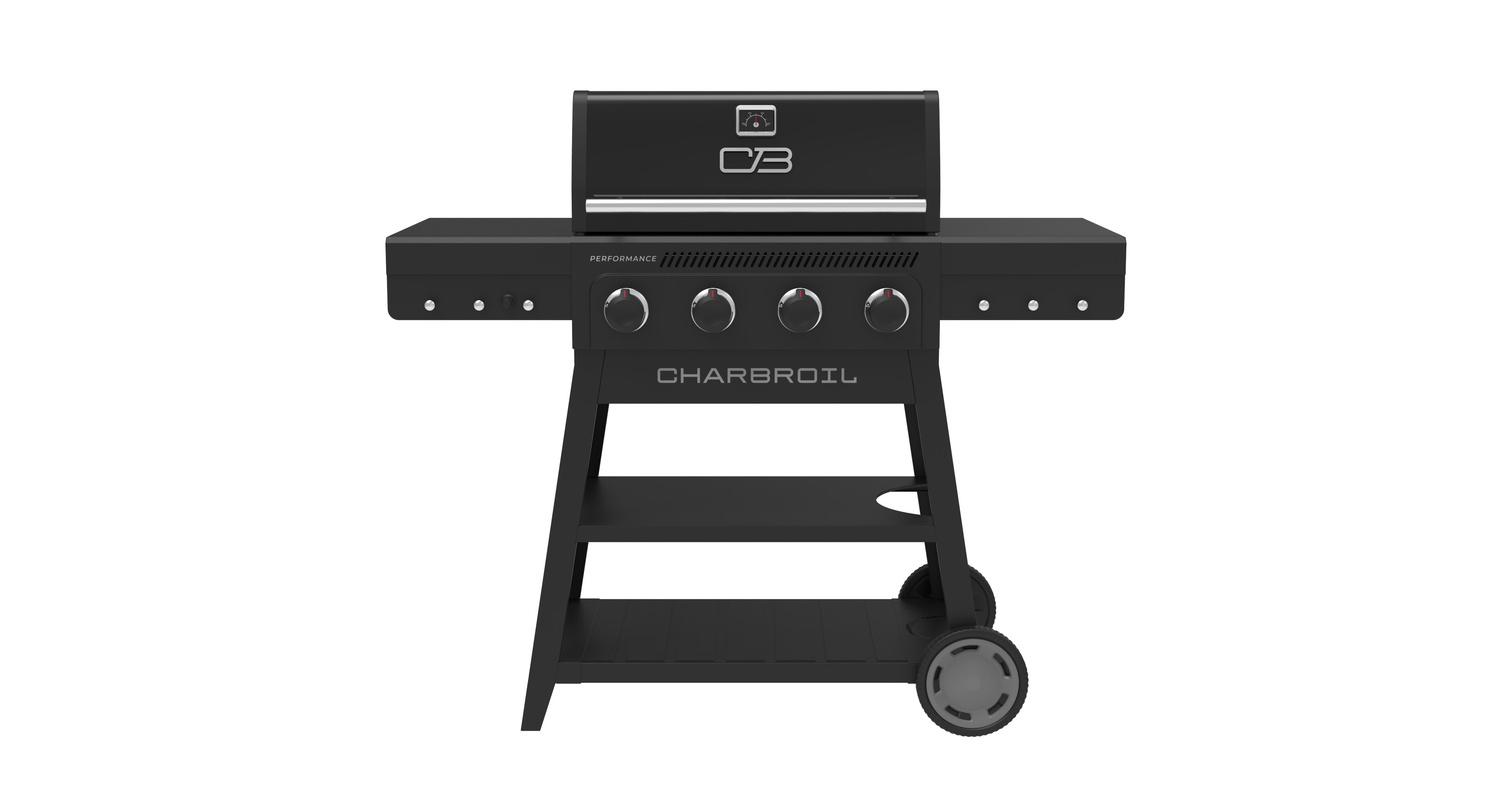 Asador de Gas Char-Broil 4 Quemadores Performance Amplifire Negro Asador de Gas Char-Broil 4 Quemadores Performance Amplifire Negro