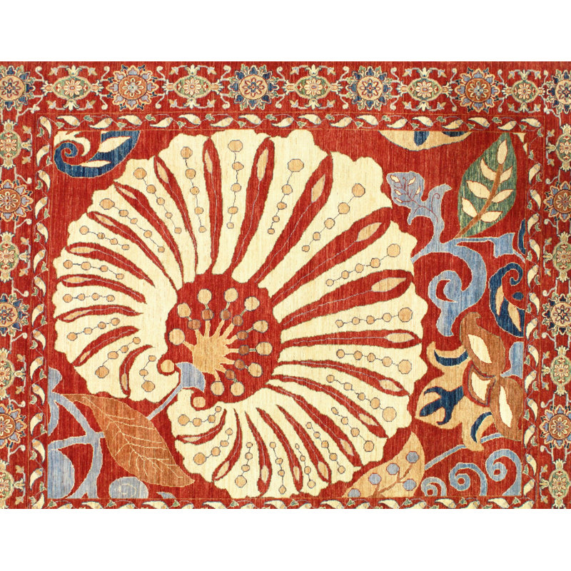 One-of-a-Kind 6'11" x 8'2" Hand Knotted Area Rug