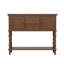 Console Farmhouse en bois avec tiroirs et armoire pour l'entrée et le salon-645134835