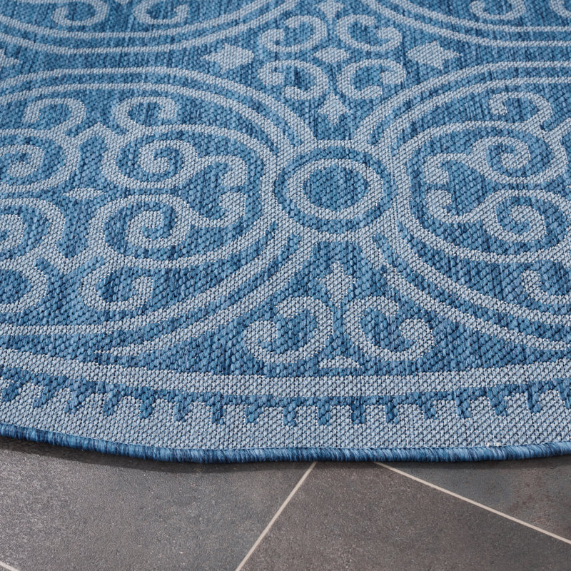 Tapis d'intérieur / extérieur Seleana Performance, Rond 6 pi 7 po
