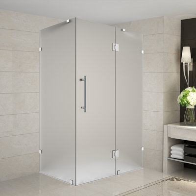 Avalux 38" x 72" Square Hinged Shower Enclosure