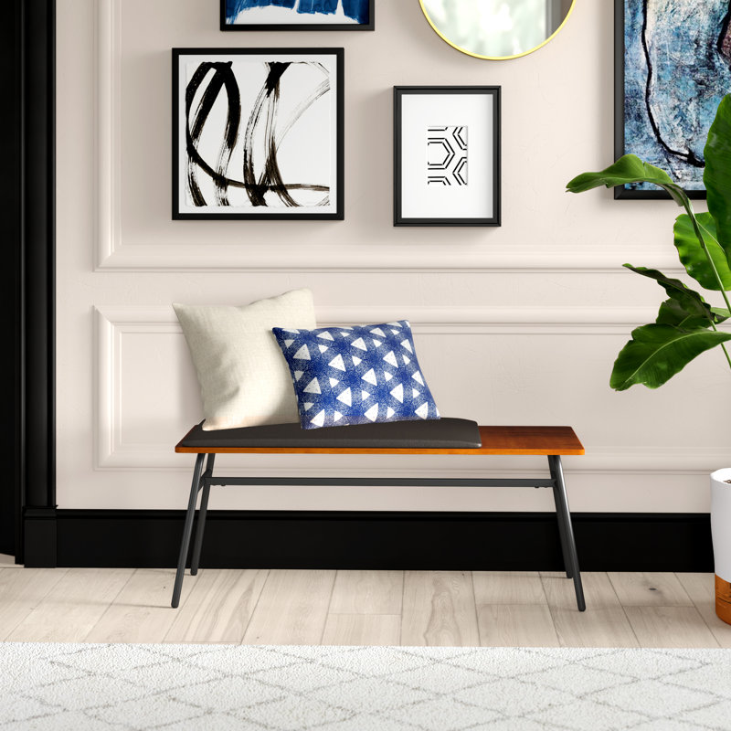 Akhira Faux Leather Upholstered Bench