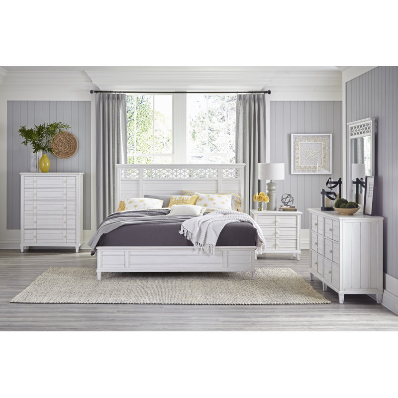 Geomar 66"Wide 6-drawer Dresser