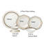 Service de vaisselle 24 pièces Lorren Home Trends - Bone China, Service for 4 par Lorren Home Trends-Dalilah