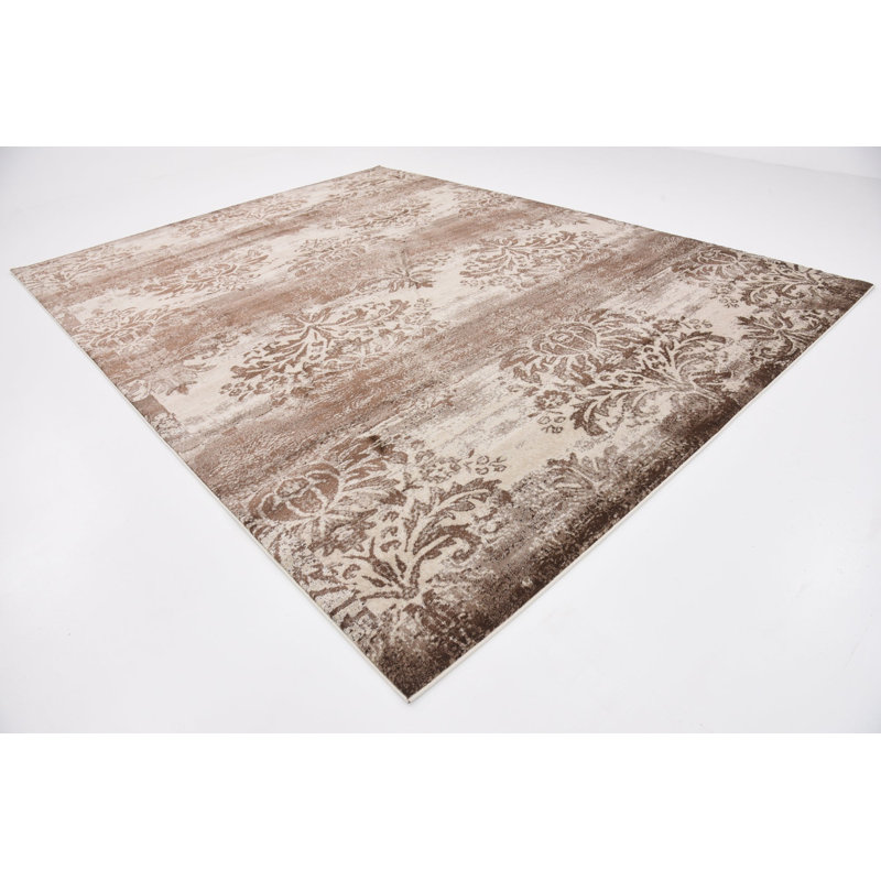 Tapis beige Country & Floral, Rectangle 10 pi x 13 pi
