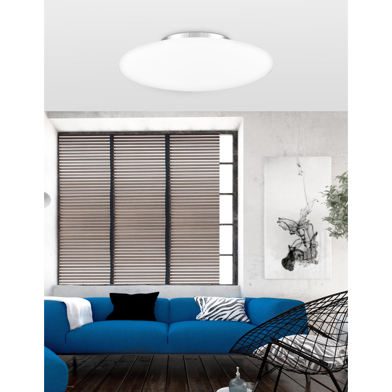 Pressione Glass Flush Mount, 14cm H x 42cm W x 42cm D