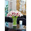 Purple Ombre Calla Lilies Faux Floral Arrangement In Glass Vase